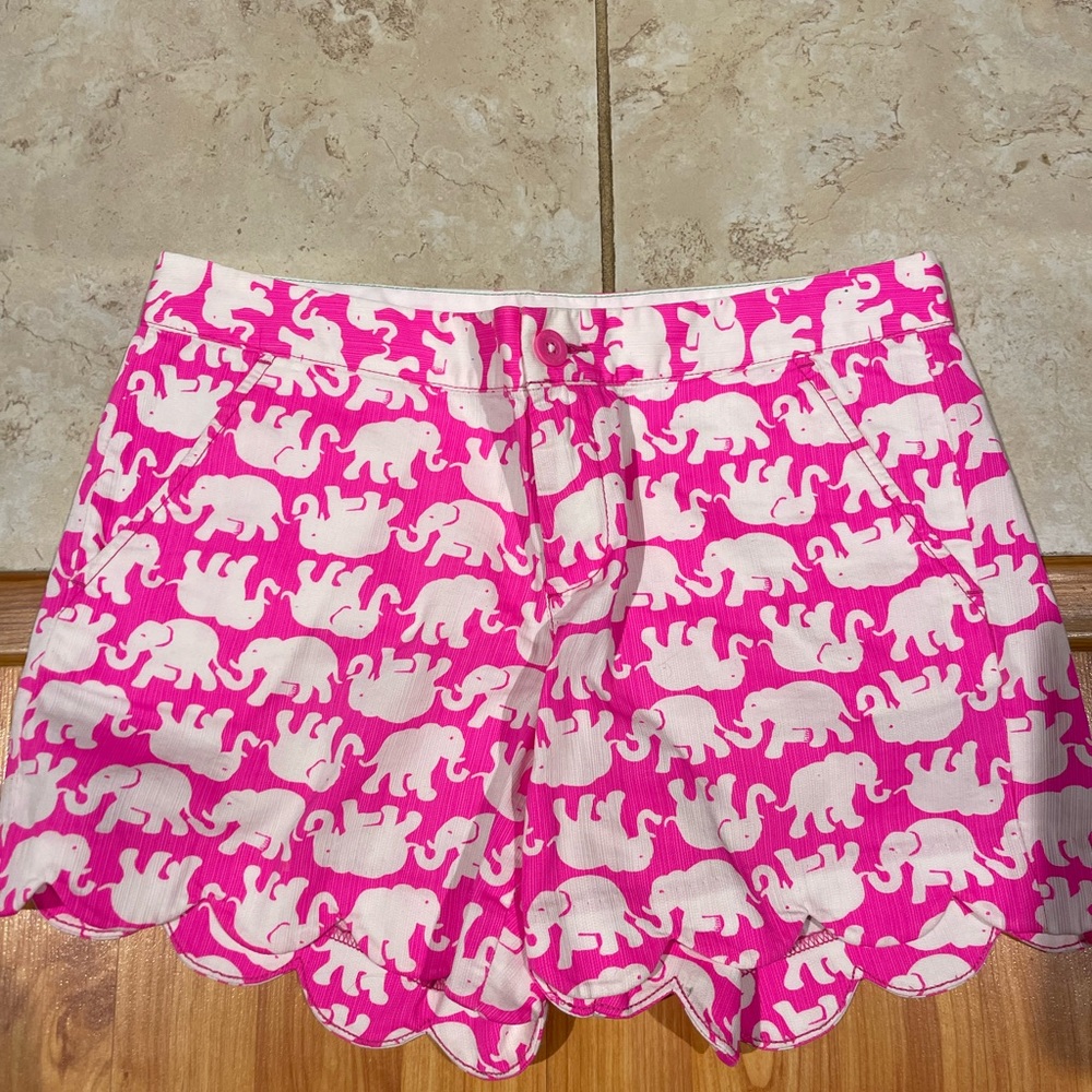 Size 4 Lilly Pulitzer elephant shorts